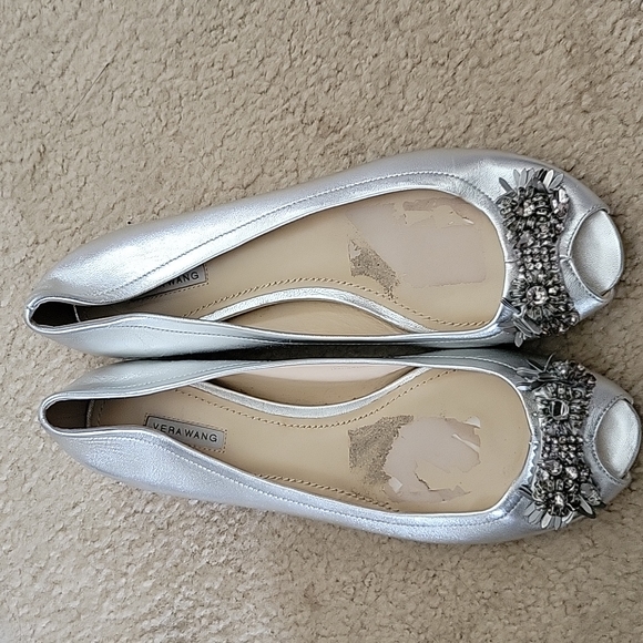 VERA WANG LAVENDER JEWLED FLAT size 7 - Picture 1 of 8